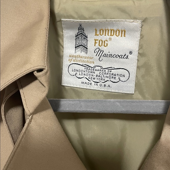 VINTAGE London Fog Beige Double-Breasted Trench Coat Ladies Petite small/4/6 - Picture 4 of 11